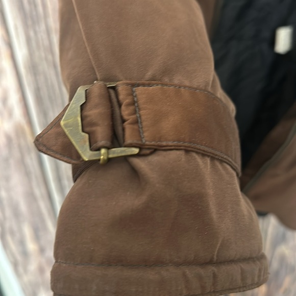 Nils Brown Ladies Ski Jacket/Size 12 /Hidden hood/Sherpa Collar - Picture 10 of 16